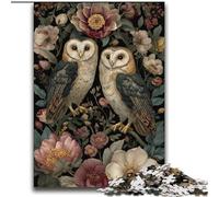 Fantasy Owl Puzzles for Teenagers Teens 2000pc Puzzle, Learning Educational Toys Family Games with Matching Poster And Trivia Sheet (70x100cm)