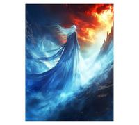 Fantasy Paint by Numbers for Adults, FigureArt Paint by Numbers for Children, DIY Hobbies for Adults Women Canvas for Painting 54 x 40Inch, Wall Art for Living Room Decor Gifts for Women model-7034