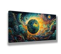 Fantasy Paint by Numbers for Children Beginners,Painting by Numbers for Kids 6-12,DIY Color Canvas Oil Painting Kits with Acrylic Paint Brushes for Home Room Decor,20x40inch Landscape,Frameless,1550-W