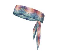 Fantasy Paradise Space Print Quick-Drying Sports Headband - Adjustable Elastic Sweatband, for Basketball, Running, Tennis