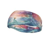 Fantasy Paradise Space Sports Sweatband Headband Breathable Lightweight Skin-Friendly for Running Outdoor Exercise
