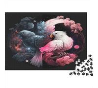 Fantasy Parrot Jigsaw Puzzle for Adults 1000 Piece Jigsaw Puzzle Colorful Feathers Puzzle Game for Family Stress Relief Home Decor 38x26cm/1000pcs