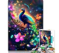 Fantasy Peacock 1000 Pieces Jigsaw Puzzle for Adults& Teens,Toys Educational Games Stress Relieving Suitable for Desktop Decoration (50x75cm)