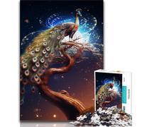Fantasy Peacock 1000 Pieces Jigsaw Puzzle for Adults& Teens,Toys Educational Games Stress Relieving Suitable for Desktop Decoration (38x26cm)