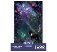 Fantasy Pegasus 3D Paper Puzzle Game 38x26cm/1000pcs, Colorful - Educational And Stress-relief, Creative Home Decoration, Great Gift for Families