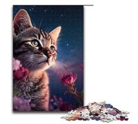 Fantasy Pet Cat Piece Puzzle Wooden Jigsaw Perfect for Teenagers Family Bonding Brain Teaser & DIY Home Decor Gift 1000 PCS(75x50cm)