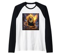 Fantasy Pharaoh Regal Cat Raglan Baseball Tee