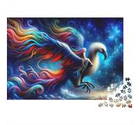 Fantasy Phoenix Art Print Jigsaw Puzzles Puzzle for Adults Kids. 1000 Pieces Whimsical Challenge Toy Educational Games Home Decoration for Adults& Kids Age 14 Years Up 70x50cm/1000pcs