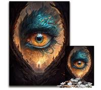 Fantasy Phoenix Eye 1000 Piece Jigsaw Wooden Jigsaw Puzzles for Adults Relax & Challenge, Colorful Home Decor Art, for Friends 50x75CM/19.68x29.52inch