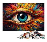 Fantasy Phoenix Eyes Painting 1000-Piece Jigsaw Puzzle Impossible Jigsaw Puzzles for Adults for Birthdays And Holidays 50x75CM/19.68x29.52inch