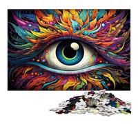 Fantasy Phoenix Eyes Painting 1000Pc Adults Jigsaw Puzzle cardboard Jigsaw Perfect Home Or Office Decor, Ideal 26X38CM/10.23x14.96inch