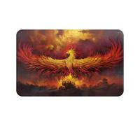 Fantasy Phoenix Flannel Non Slip Floor Mat 20x31.5in Front And Rear Door Mat Bathroom Shower Mat