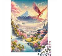 Fantasy Phoenix Flight 1000 Pc Sturdy Cardboard Jigsaw Puzzle Bundle Couple Partners Fun Challenge Brain Training Gifts Gift Idea 70x50cm/1000pcs