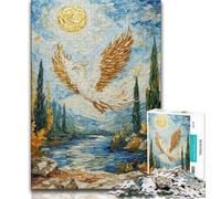 Fantasy Phoenix Jigsaw Puzzles for Teenagers 1000 Piece,Family Game Stress Reliever Difficult Challenge Artists Collection,Fine Art 50x75cm