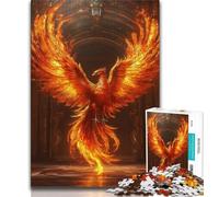 Fantasy Phoenix Jigsaw Puzzles for Teenagers 1000 Piece Puzzle,Brain Intelligence Challenge Addictive Toys for Home Decoration (38x26cm)