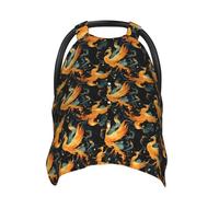 Fantasy Phoenix Print Baby Car Seat Covers, Breathable Nursing Cover Breastfeeding Cover, Stroller Covers, Multi-use Infant Carseat Canopy, Baby Boys Girls Newborn Essentials