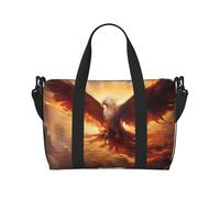 Fantasy Phoenix Travel Tote Bag Unisex, Water-Resistant Weekend Gym Bag, Large Capacity Adjustable Shoulder Strap Travel Bag