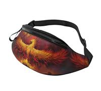 Fantasy Phoenix Waist Bag Bumbags for Men Women, Print Polyester Waist Pack for Travel Walking Sport with Adjustable Strap