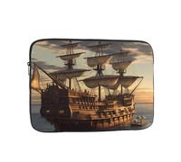 Fantasy Pirate Ship Laptop Case Sleeve 13 inch Laptop Bag Shockproof Computer Carrying Cover Protective Notebook Case