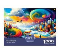 Fantasy Planet 1000 Piece Jigsaw Puzzles for Adults Fun, Challenging & Brainteasing Beautiful Home Decoration Art Colorful DIY Craft 70x50cm/1000pcs