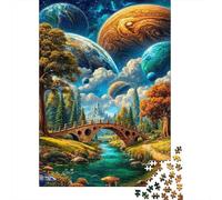 Fantasy Planet Landscape 1000 Piece Eco-Friendly Jigsaw Puzzle Adult Hobbyists Portable Mind Decompression Entertainment 70x50cm/1000pcs