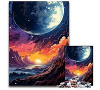 Fantasy Planetary Landscape Jigsaw Puzzle 1000 Pieces Difficult Puzzles for Adults Interactive Family Game, Brain Challenge, Educational Toy 1000 PCS(38x26cm)