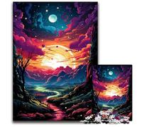 Fantasy Planetary Landscape Jigsaw Puzzle 1000 Pieces Difficult Puzzles for Adults Interactive Family Game, Brain Challenge, Educational Toy 1000 PCS(38x26cm)