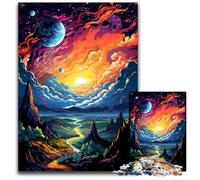 Fantasy Planetary Landscape Puzzles 1000 Pieces for Adults Impossible Jigsaw Puzzles for Adults Challenging Brain Teaser for Teenagers, Family Game Night Fun 1000 PCS(75x50cm)