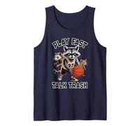 Fantasy Play Fast Talk Trash Raccoon Basketball Trash Panda Tank Top