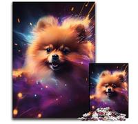 Fantasy Pomeranian 1000 Piece Jigsaw Puzzles for Adults Impossible Jigsaw Puzzles for Adults Family Activity, DIY Home Decor, 26X38CM/10.23x14.96inch