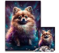 Fantasy Pomeranian Jigsaw Puzzle 1000 Pieces Jigsaw Puzzles for Adults Erfect for Home Decor, Birthdays, Holidays, And Gifts 26X38CM/10.23x14.96inch