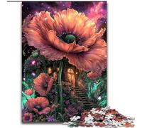 Fantasy Poppy Flowers Jigsaw Puzzles for Adults Teenagers Jigsaws Puzzle, Challenging Game Toys Every Piece Is Unique - Challenging Family Fun Game (50x75cm)
