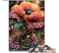 Fantasy Poppy Flowers Jigsaw Puzzles for Teenagers 1000 Pieces, Family Entertainment Toys Is Ideal As A Gift for The Whole Family (26x38cm)