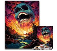 Fantasy Psychedelic Monster 1000 Piece Puzzle Puzzles for Adults for Teenagers & Family Fun DIY Brain Teaser Game Gift 1000 PCS(75x50cm)