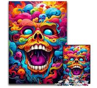 Fantasy Psychedelic Monster Jigsaws 1000 Pieces for Adults Puzzles for Adults Challenging Brain Teaser for Teenagers, Family Game Night Fun 1000 PCS(38x26cm)