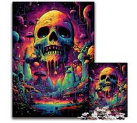 Fantasy Psychedelic Monster Puzzles 1000 Pieces for Adults Impossible Jigsaw Puzzles for Adults Challenging Brain Teaser for Teenagers, Family Game Night Fun 1000 PCS(38x26cm)