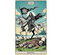 Fantasy Puzzles Wooden Tarot Puzzle Jigsaw Death 250 Pieces 21x35 Cm (8.26 X 13.77 In)
