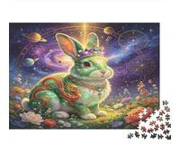 Fantasy Rabbit Jigsaw Puzzle 1000 Piece Jigsaw Puzzle Paper Adult Game Magical Universe Focus Relax Home Gift Decor 52x38cm/1000pcs