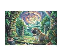 Fantasy Rainforest Secret Realm 1000 Pieces Jigsaw Puzzle For Men Educational Decompression Adults Anxiety Memory Care Mothers Valentines Premium 1000 PCS/75x50cm