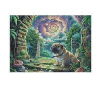 Fantasy Rainforest Secret Realm 300 Pieces Set Classic Jigsaw Puzzle Couple Puzzle Partners Mind Relaxation Wall Decor Easter New Year Creativity & Gift Giving 300 PCS/40x28cm