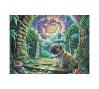Fantasy Rainforest Secret Realm 500 Piece Complete DIY Jigsaw Puzzle Collectors Mind Relaxation Educational Decorative Puzzle Gifts for Adults Wooden Cardboard 500 PCS/52×38cm