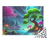 Fantasy Rainy Night Colorful Tree 1000 Piece Jigsaw Puzzle for Adults 70x50cm/1000pcs