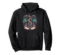 Fantasy Reader Magical Forest Night Starlight Cottage Pullover Hoodie