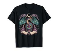 Fantasy Reader Magical Forest Night Starlight Cottage T-Shirt