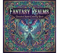 Fantasy Realms: An Intricate Adult Coloring Book of Dragons, Castles, Enchanted Forests, and Magical Creatures