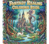 Fantasy Realms Coloring Book: Magical Creatures & Enchanted Worlds
