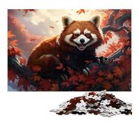 Fantasy Red Panda Jigsaw Puzzles for Adults 1000 Piece Puzzles for Adults Perfect Home Or Office Decor, Ideal 50x75CM/19.68x29.52inch