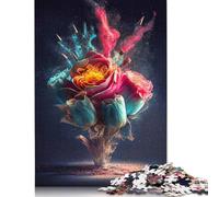 Fantasy Rose Puzzle Premium 100% Recycled Board Paper Rectangular Jigsaw Puzzle for Boy Or Girl 1000pcs (75x50cm)