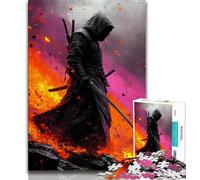 Fantasy Samurai Ninja Jigsaw Puzzles for Teenagers 1000 Jigsaws,Educational Games Wall Decoration Unique Birthday And Xmas Gifts (50x75cm)