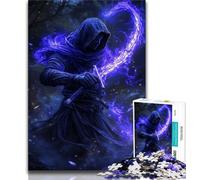 Fantasy Samurai Ninja Jigsaw Puzzles for Teenagers,Challenging To Complete But Fun And Humorous with Matching Poster And Trivia Sheet 38x26cm